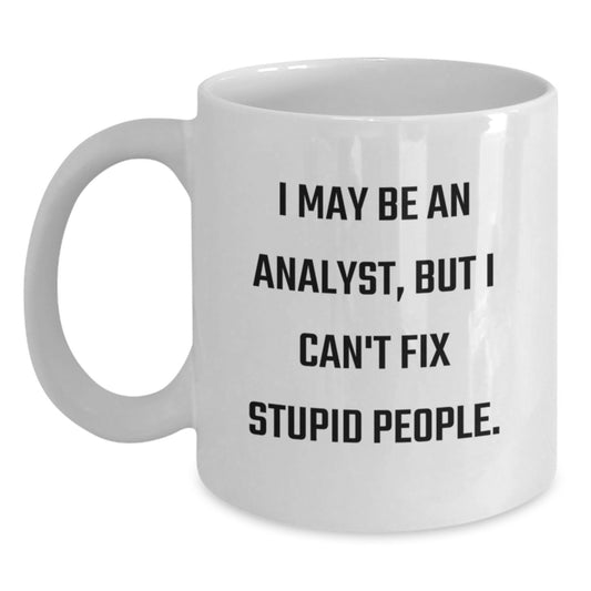 Funny Analyst Coffee Mug Gifts from Friends to Graduation Unique Presents for Men Women Coworkers Family - Main