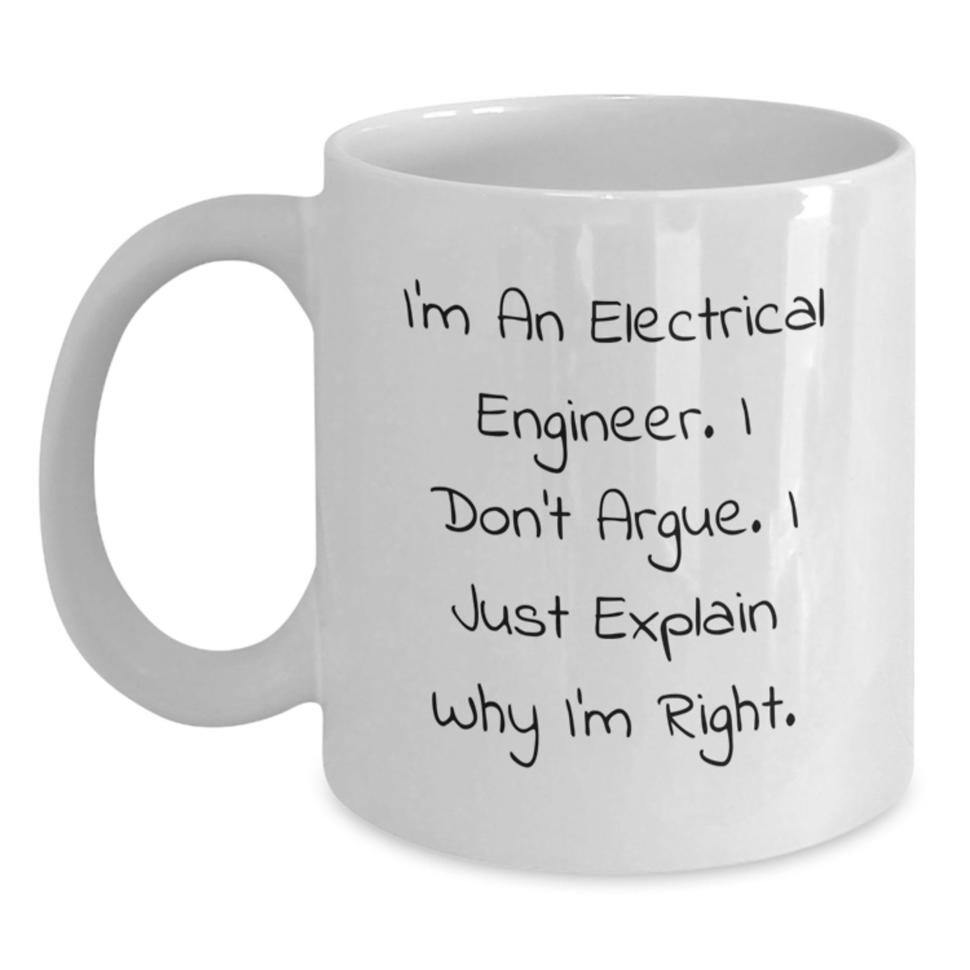 Funny Electrical Engineer Gifts from Men to Women - Electrical Engineer White Coffee Mug for Mother's Day Unique - Main