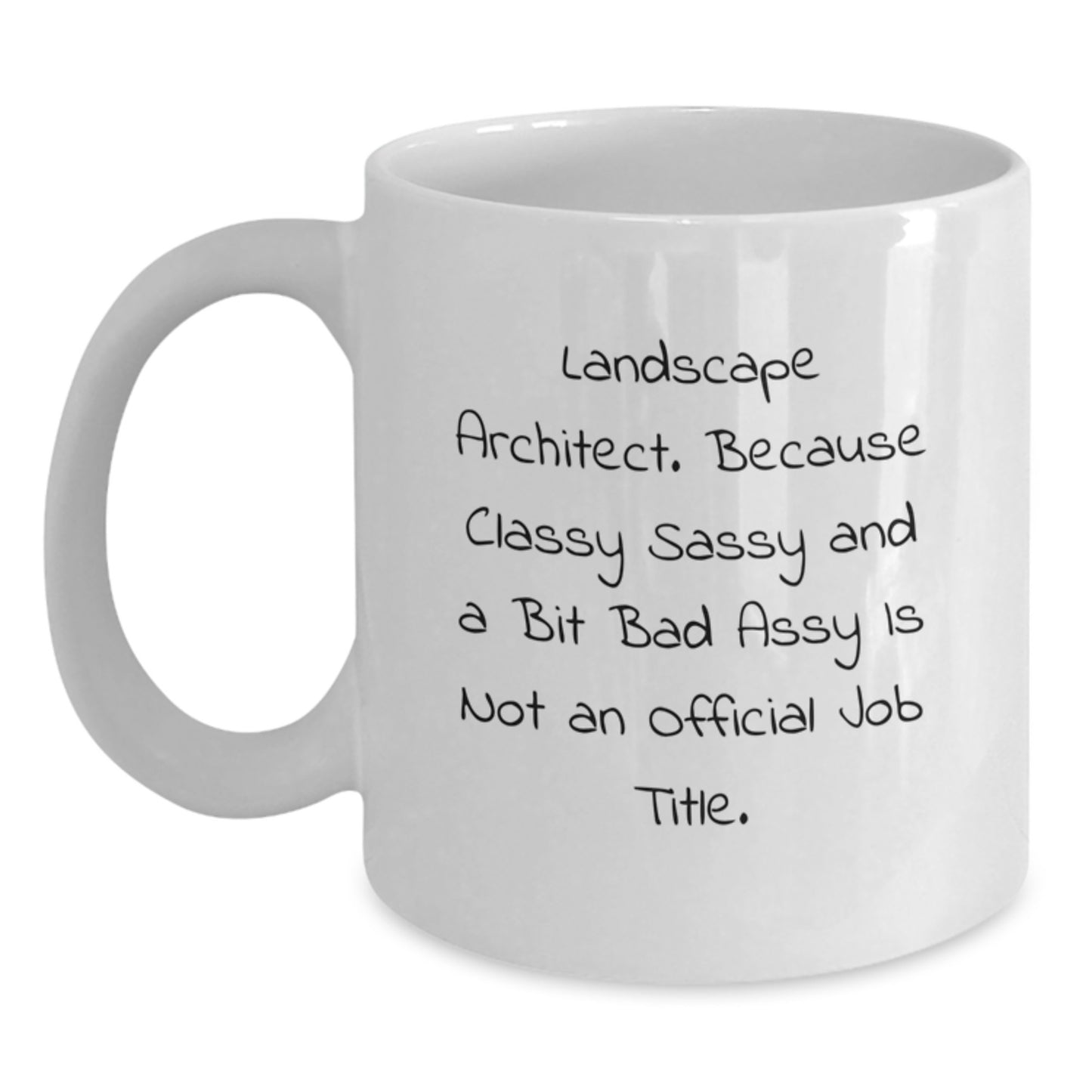 Landscape Architect Funny Quote White Coffee Mug Gifts from Men to Friends and Family for Graduation Unique Gift Ideas - Main