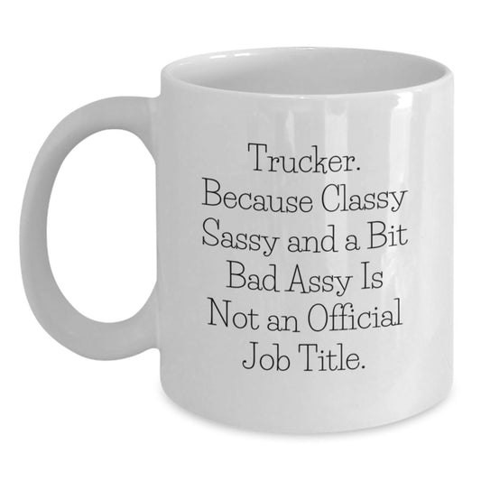 Funny Trucker Mugs Gifts for Trucker Men from Friends on Graduation Unique Gifts - Main