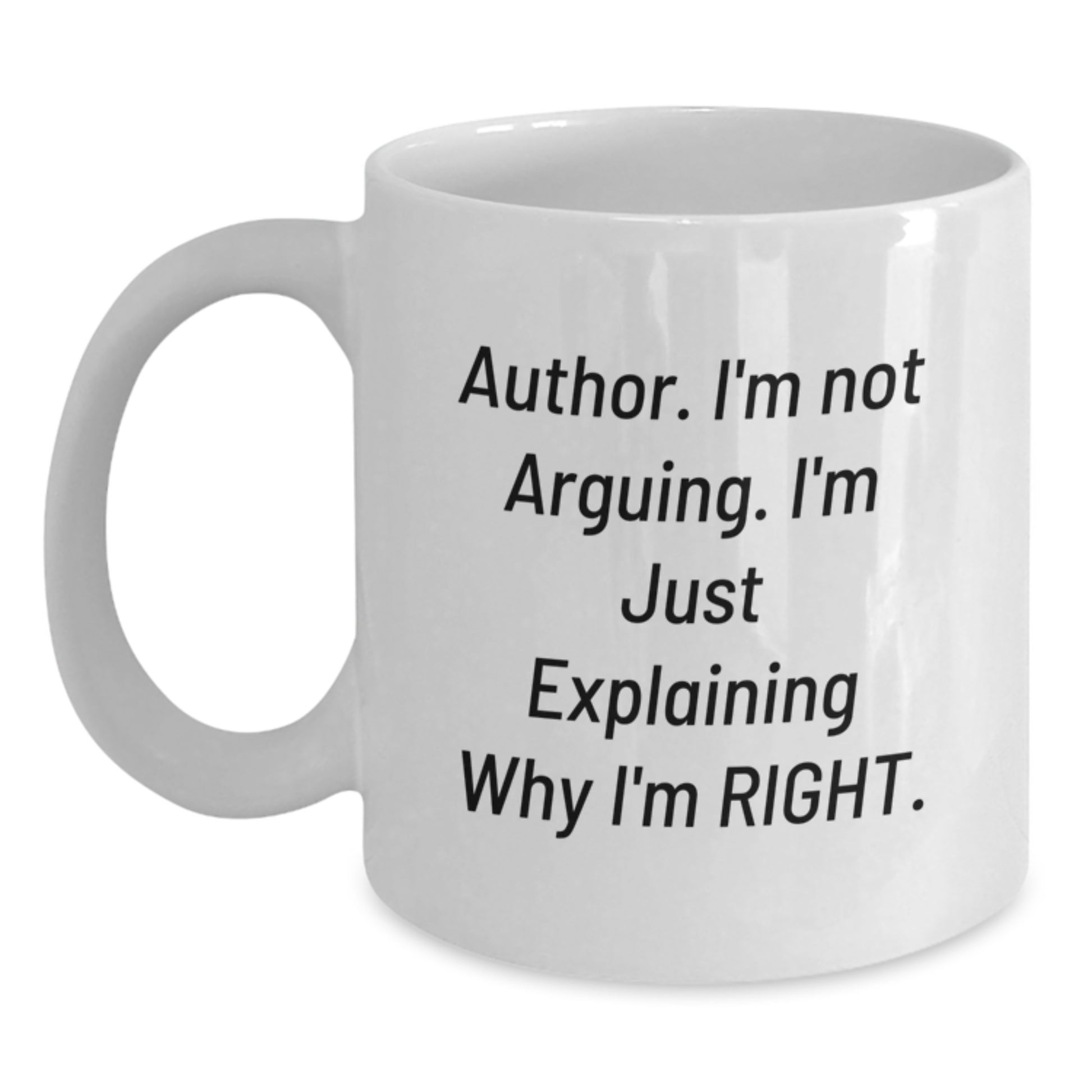 Funny Author White Coffee Mugs Gifts from Friends for Authors Graduation Unique Gifts - Main