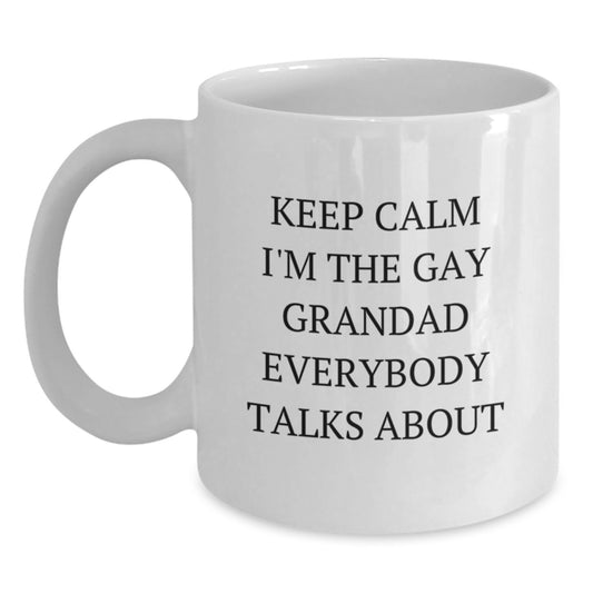 Grandad Funny White Coffee Mug Gifts from Family for Graduation Unique - Main