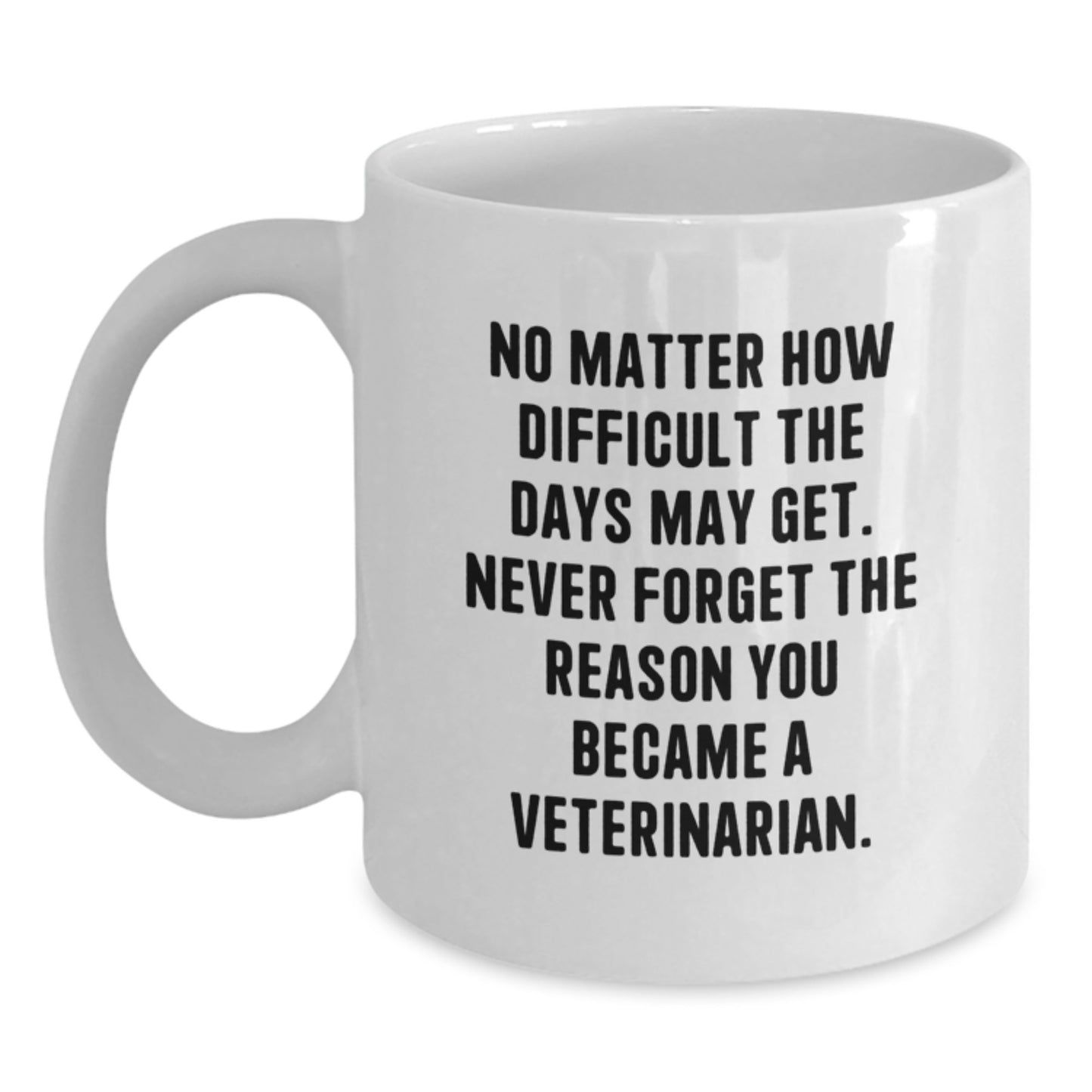 Graduation Gifts for Veterinarian Friends, White Coffee Mug with Inspirational Quote, Gifts from Family and Friends, Gifts for Veterinarian Men and Women, Unique Veterinary Graduation Gift - Main