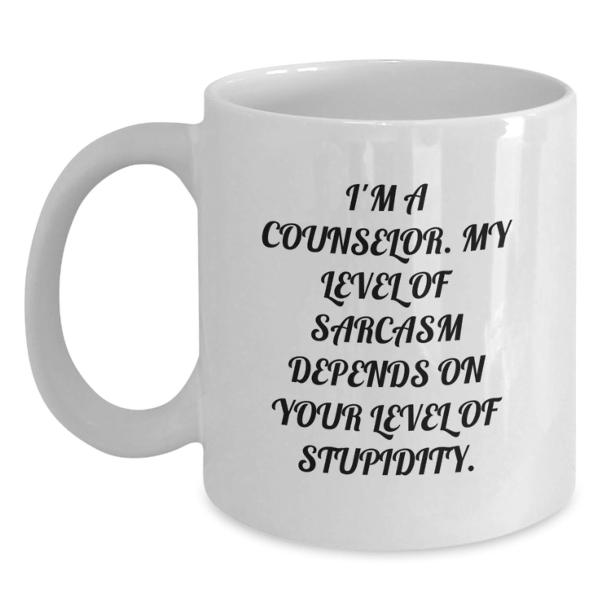 Gifts from Friends, Counselor Humor Coffee Mug, Funny Sarcasm Quote for Graduation - Main