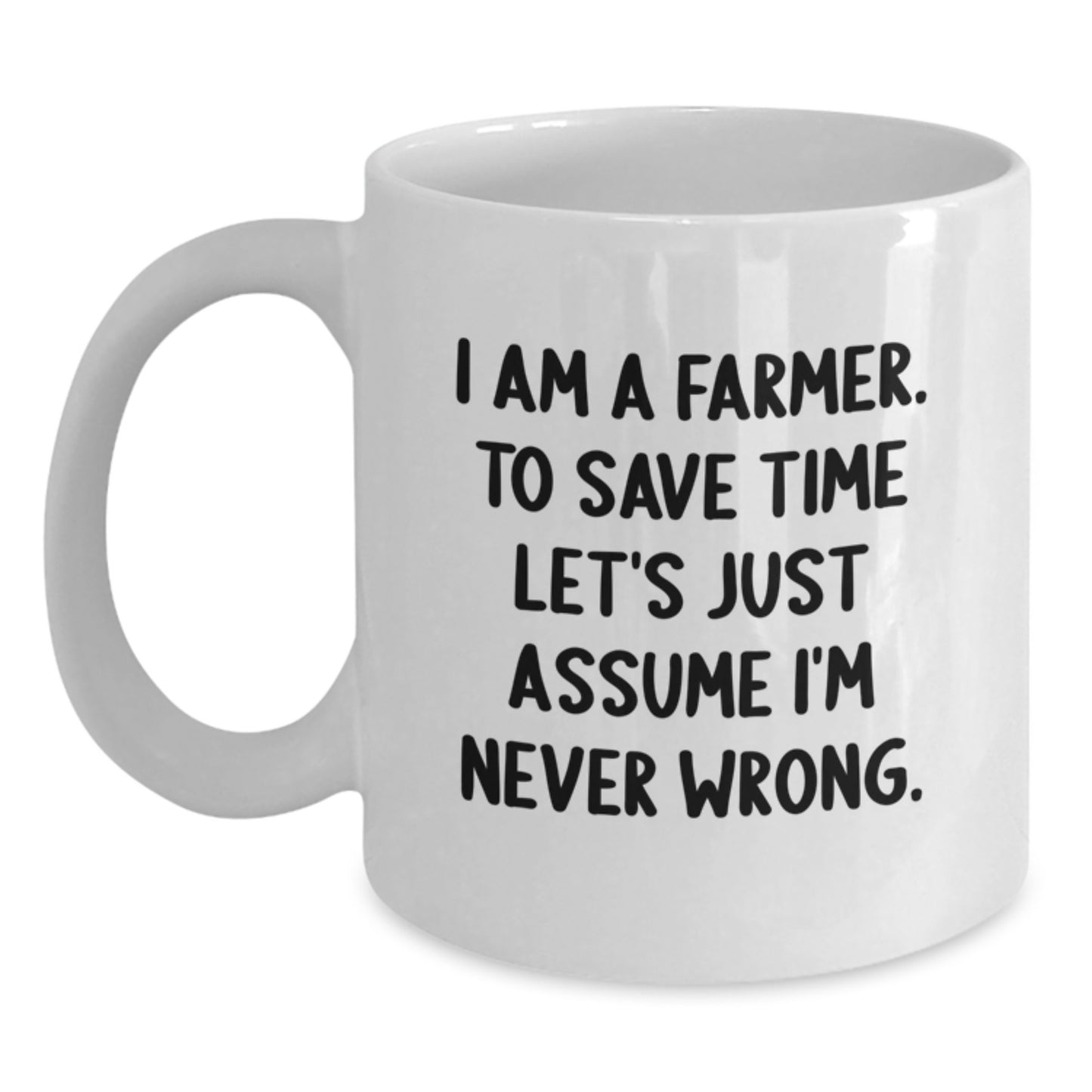 Funny Farmer White Coffee Mug Gifts from Friends and Family for Valentine's - Main