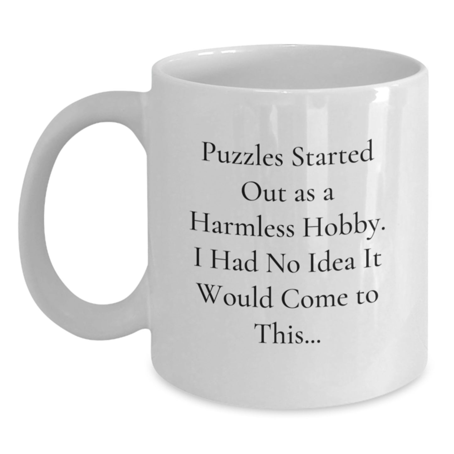 Puzzles Lover Gifts from Men, Funny White Coffee Mug for Puzzles Enthusiasts, Christmas Unique Gifts - Main