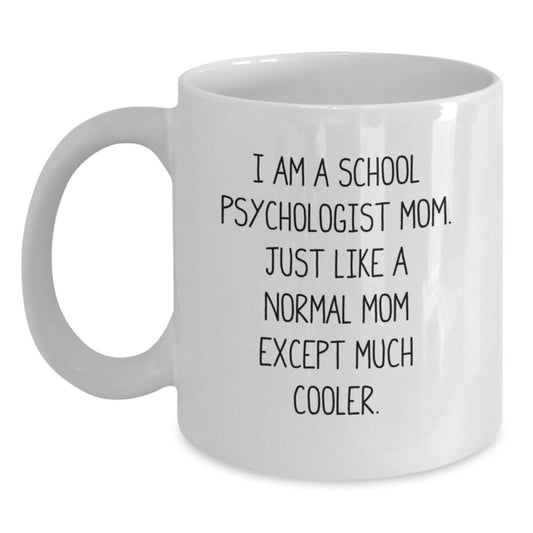 Funny School Psychologist White Coffee Mug Gifts for School Psychologist Women from Friends - Main