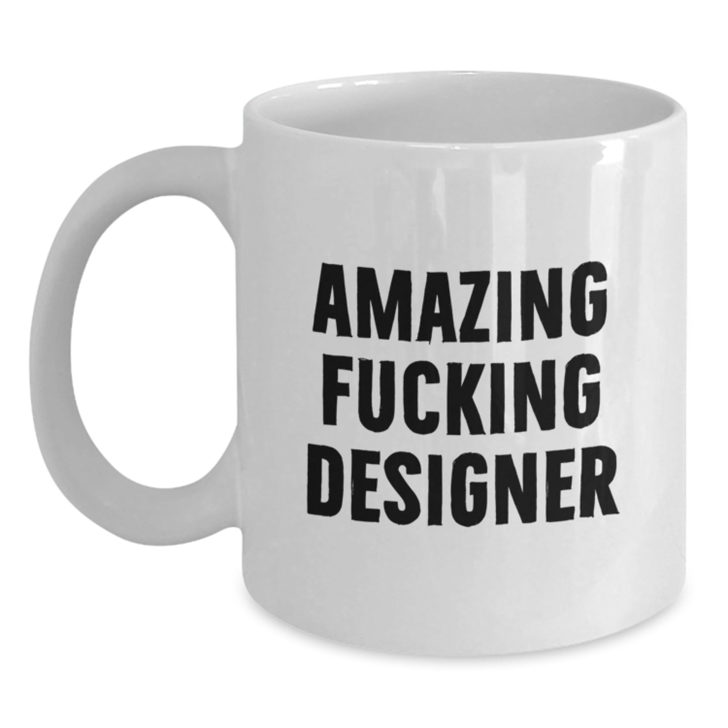Funny Designer White Coffee Mug Gifts from Friends and Family for Christmas Unique Presents - Main