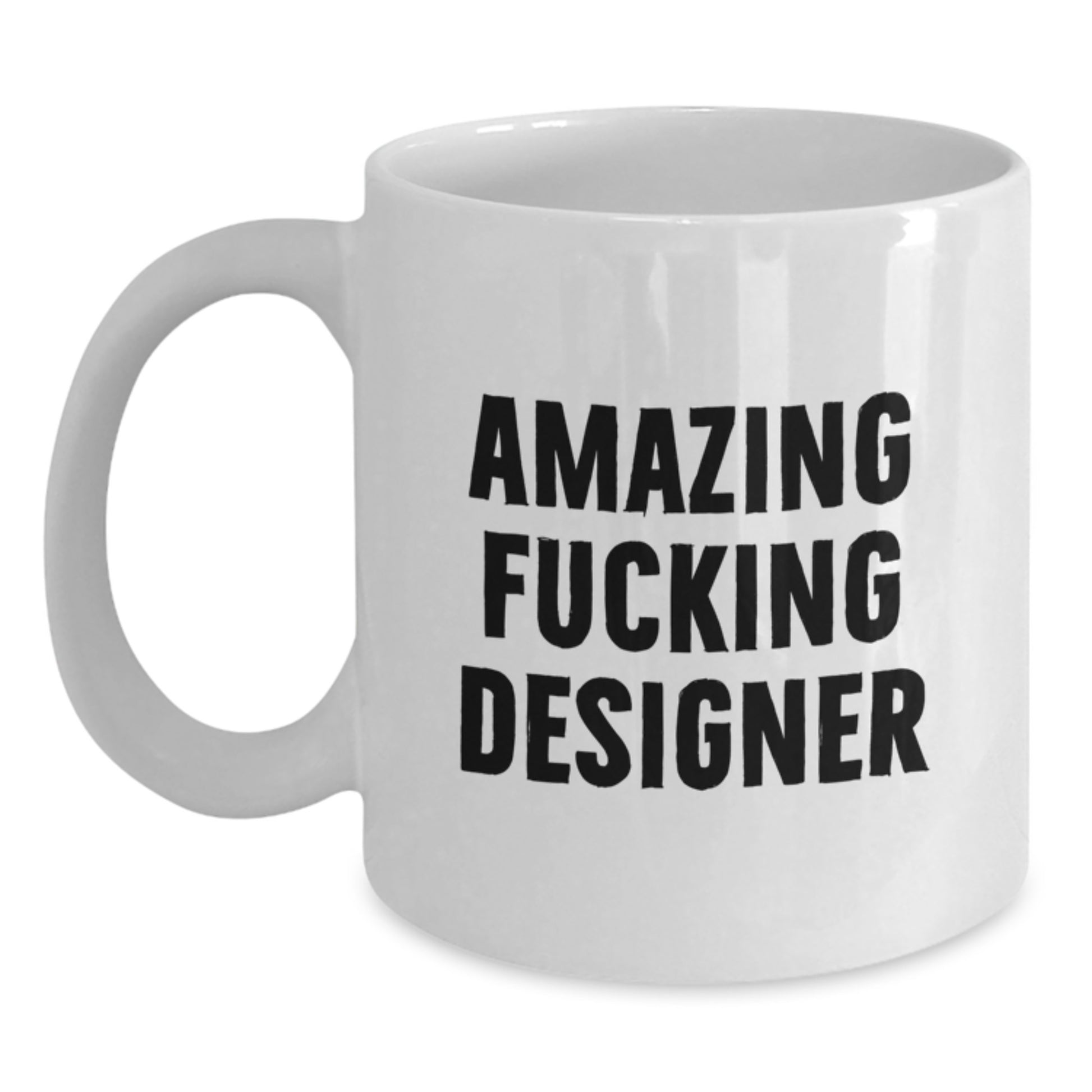 Funny Designer White Coffee Mug Gifts from Friends and Family for Christmas Unique Presents - Main