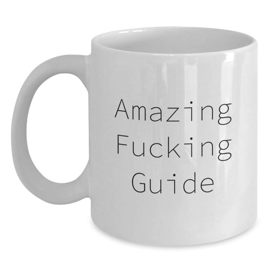 Funny Guide Gifts for Him, White Ceramic 11oz Coffee Mugs, Birthday Unique Gifts from Friends - Main