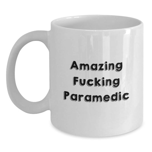 Funny Rescue Worker Coffee Mug Gifts from Friends for Rescue Worker Men, White Coffee Mug with Amazing F--king Rescue Worker Quote, Unique Christmas Unique Gifts - Main