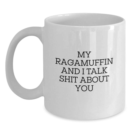 Funny White Coffee Mugs For Ragamuffin Cat Lovers Gifts from Family Members - Main