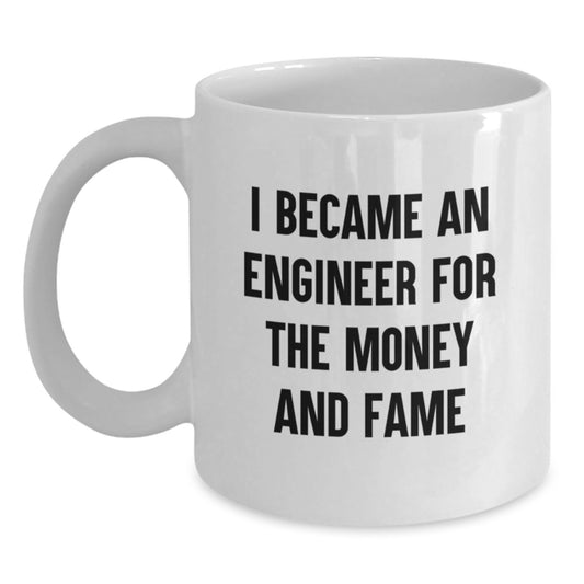 Funny Engineer Quotes White Coffee Mugs Gifts for Engineers from Friends and Family on Christmas Unique Gifts - Main
