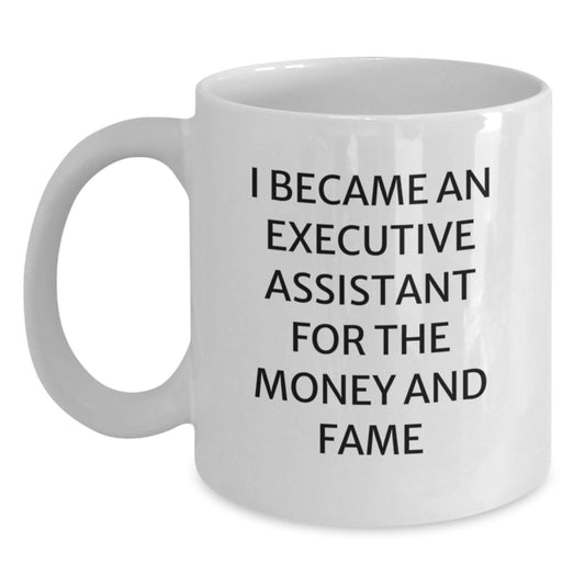 Executive Assistant Christmas Unique Gifts, Funny White Coffee Mug, Gift from Family, Friends or Coworkers, Perfect for Executive Assistant, Unique Christmas Unique Gifts for Men, Women, or Friends - Main
