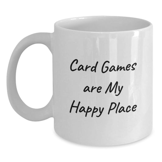 Funny Card Games Gifts for Card Game Enthusiasts, Unique White Coffee Mug for Father's Day Unique Gifts from Family - Main