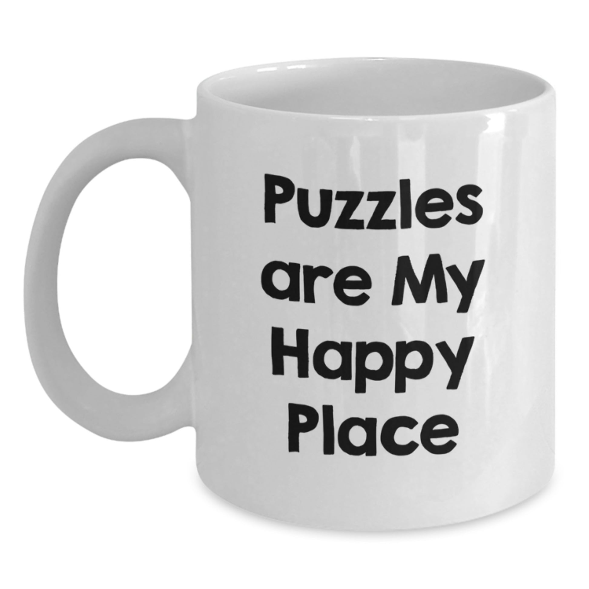 Puzzles Enthusiast Funny Quote White Coffee Mugs for Dad, Father's Day Unique Gifts from Family, Puzzles Lover Mug 11oz or 15oz Ceramic - Main