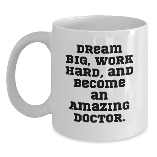 Funny Doctor Gifts from Men for Doctor Friends on Birthday Unique White Coffee Mug - Main