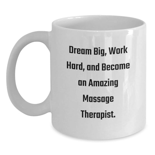 Funny Inspirational Gifts from Friends for Amazing Massage Therapist White Coffee Mug Christmas Unique Presents - Main