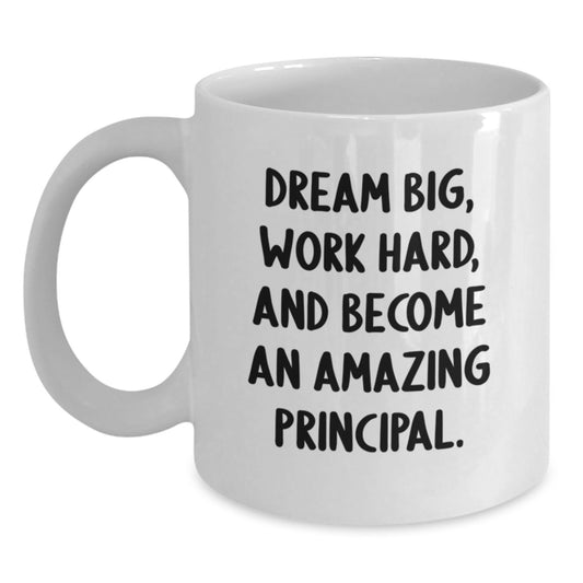 Funny Gifts from Friends for Principal White Coffee Mug 11oz or 15oz Christmas Unique - Main