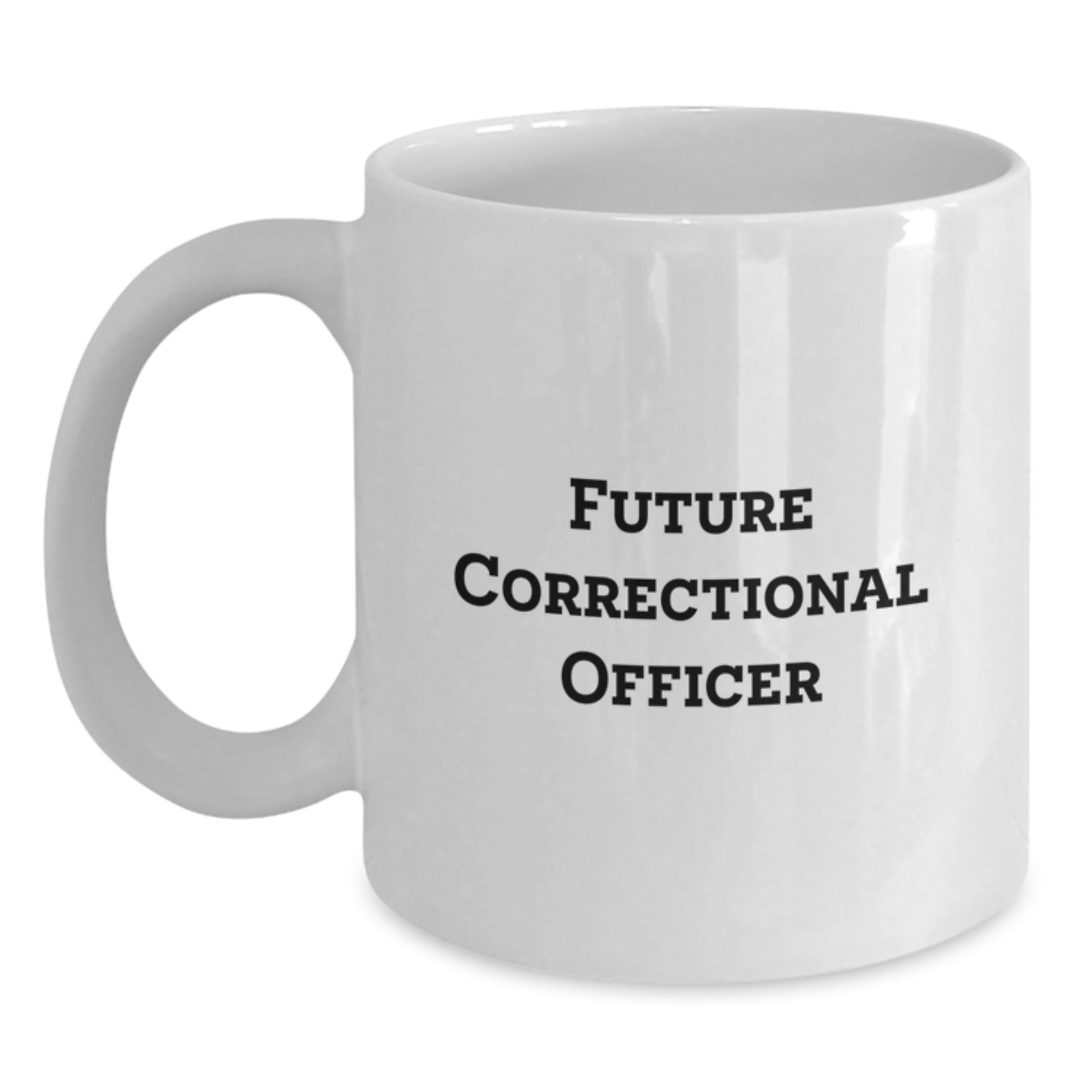 Funny Quote Gifts from Friends to Future Correctional Officer, White Coffee Mug for Correctional Officer, Christmas Morning Unique Ideas - Main