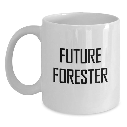 Funny Forester White Coffee Mug Gifts from Men to Men, Christmas Unique Gifts for Forester Friends - Main