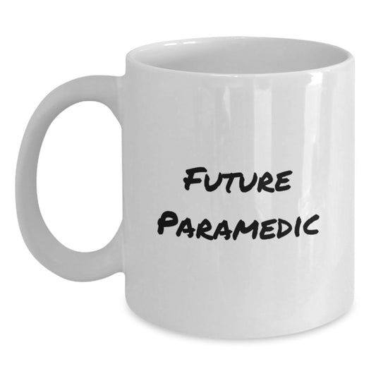 Funny Quote Future Rescue Worker White Coffee Mug Gifts from Men for Rescue Worker Christmas Unique Gifts - Main