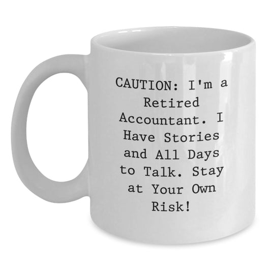 Funny Accountant Gifts for Men and Women, White Coffee Mug, Perfect Birthday Unique Gifts from Family and Friends - Main