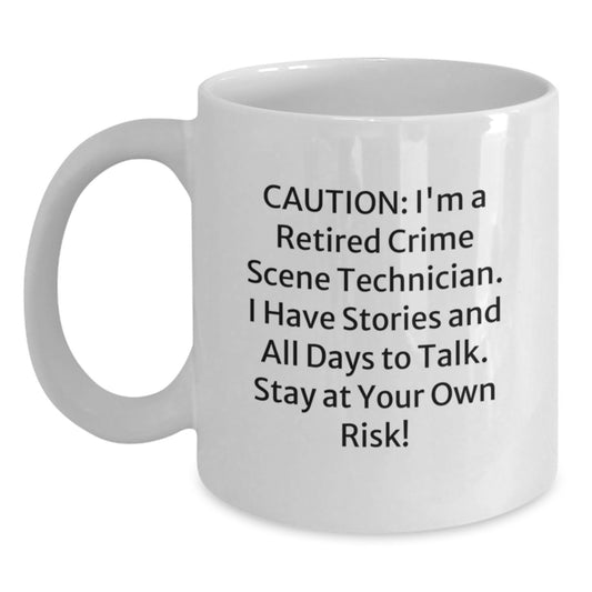 Crime Scene Technician Humor Funny Graduation Gift for Men Women Friends Coworkers Family from Retired Crime Scene Tech - Main