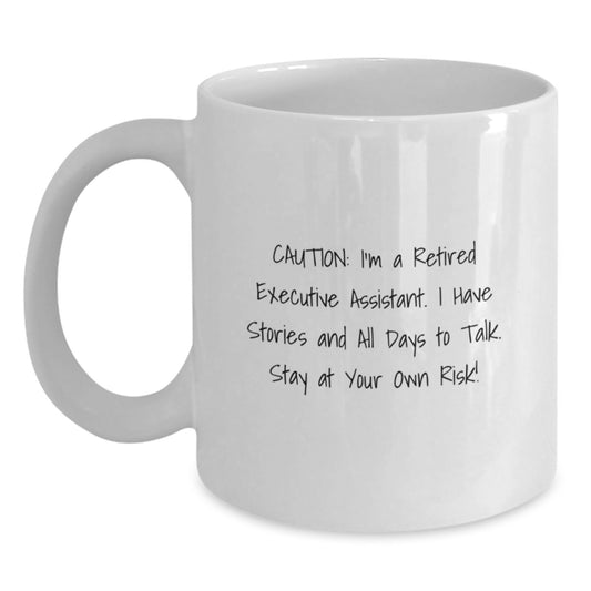 Gifts from Friends for Men and Women Executive Assistants - Funny White Coffee Mug for Christmas Unique Gifts - Main