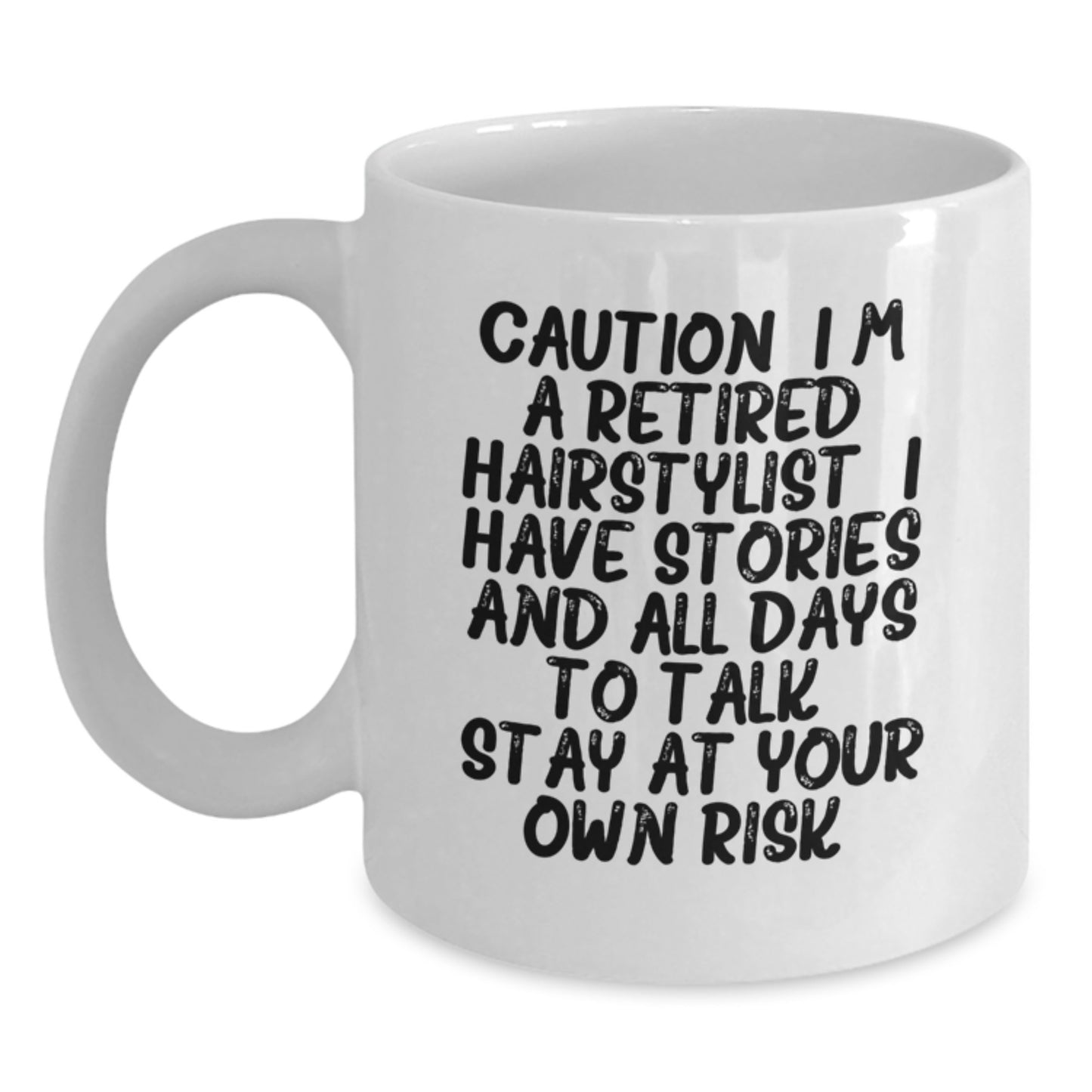 Funny Hairstylist Gifts for Friends Unique White Coffee Mug from Coworkers - Main