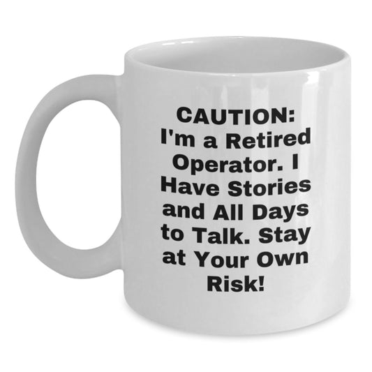 Funny Operator Gifts for Men, Operator White Coffee Mug, Perfect Christmas Unique Gifts from Family, Friends to Operator - Main