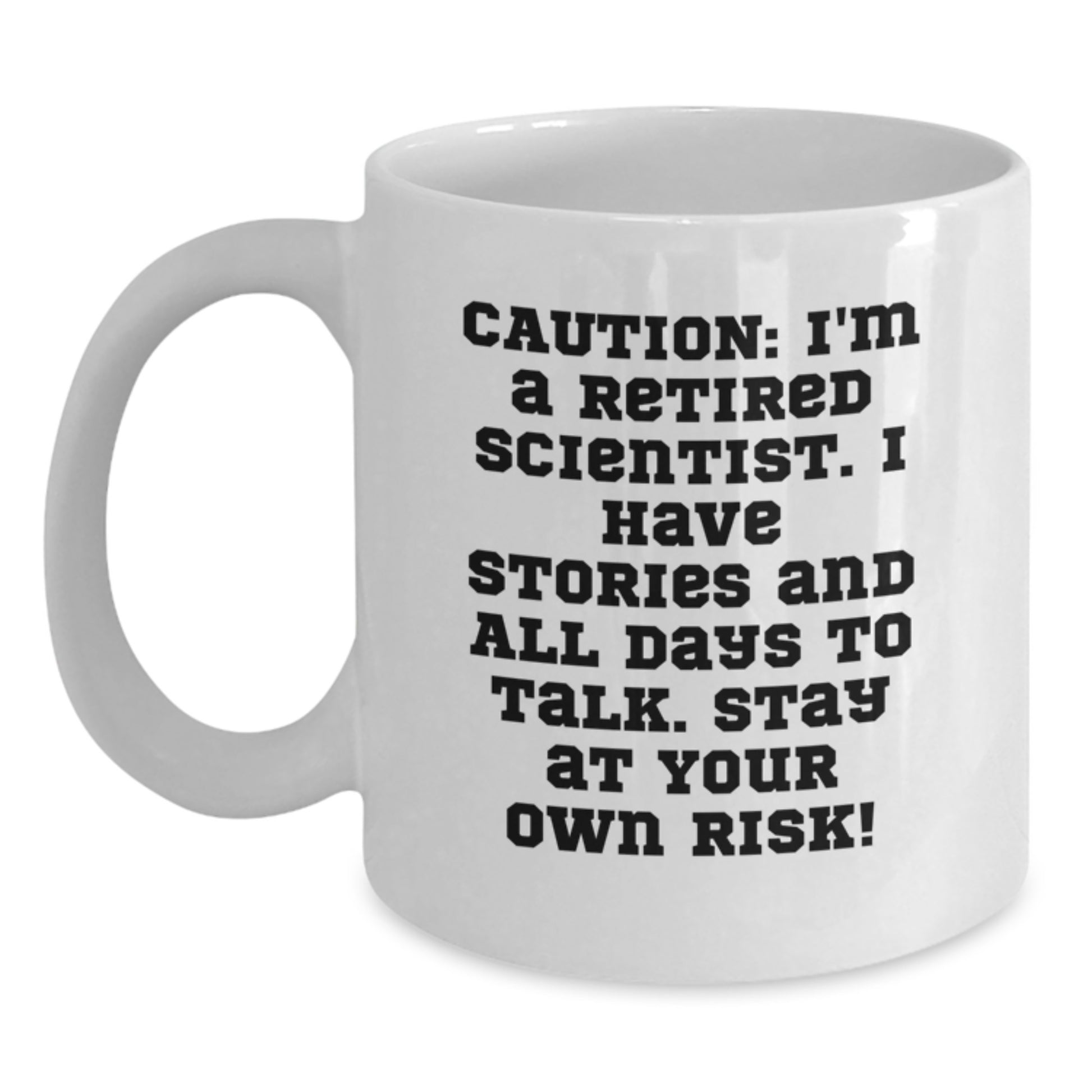 Funny Scientist Gifts for Men, Gifts from Friends to Scientist, White Coffee Mug, Christmas Unique - Main