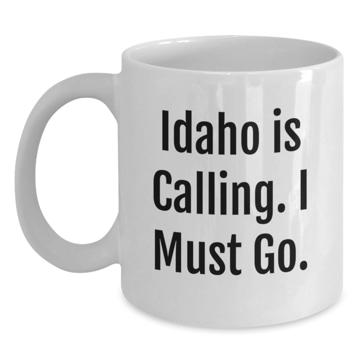Idaho White Coffee Mug - Funny Gift from Friends to Family on Christmas - Main