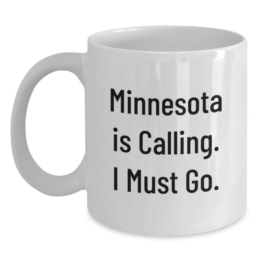 Funny Minnesota White Coffee Mug Gifts from Friends to Minnesota Lovers on Christmas - Main