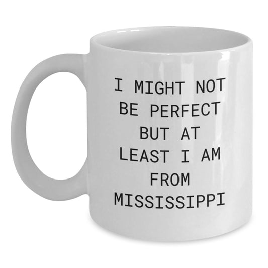 Mississippi Gifts from Friends Christmas Unique Mugs for Women, Funny White Coffee Mug, 11oz or 15oz Capacity, Perfect for Mississippi Enthusiasts - Main
