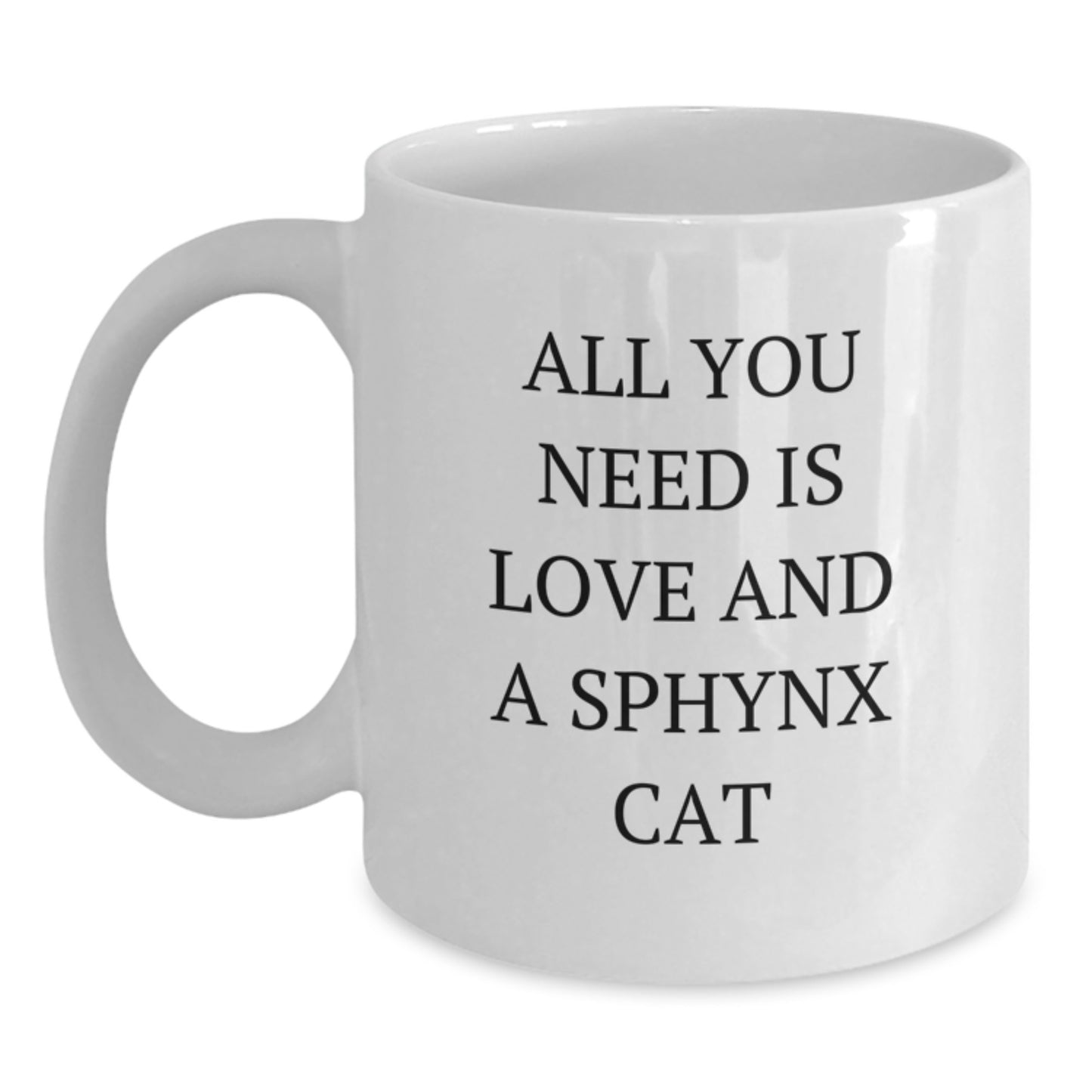 Funny Sphynx Cat Gifts from Friends - White Coffee Mug for Birthday Unique Presents - Main