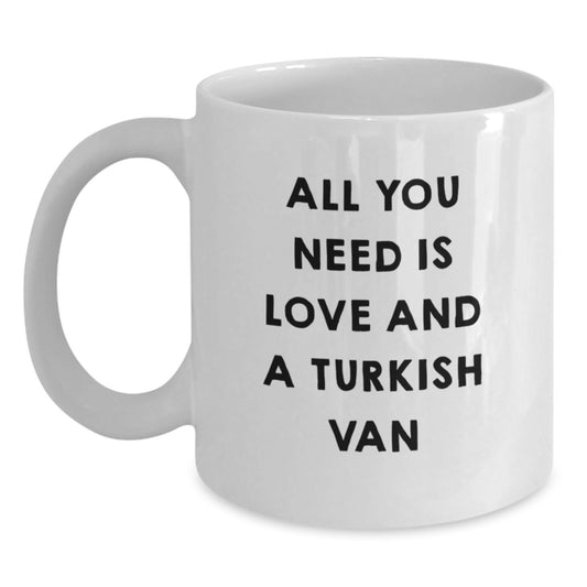 Funny Turkish Van Cat Gifts for Men, Unique Birthday Unique Gifts from Friends - Main