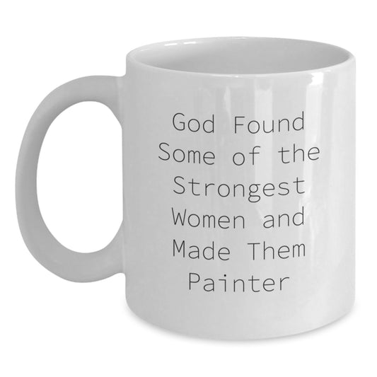 Funny Painter Quotes White Coffee Mug Gifts from Friends for Painter Women at Christmas - Main