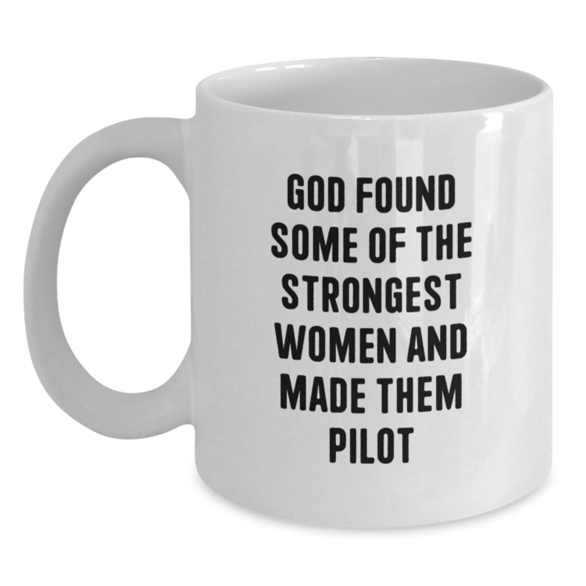 Funny Pilot Gifts from Friends, Women, or Coworkers, White Coffee Mug for Pilot Enthusiasts, Christmas Unique Ideas - Main