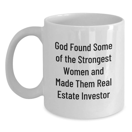 Funny Real Estate Investor White Coffee Mugs Gifts from Women, for Real Estate Investor Graduation Unique - Main