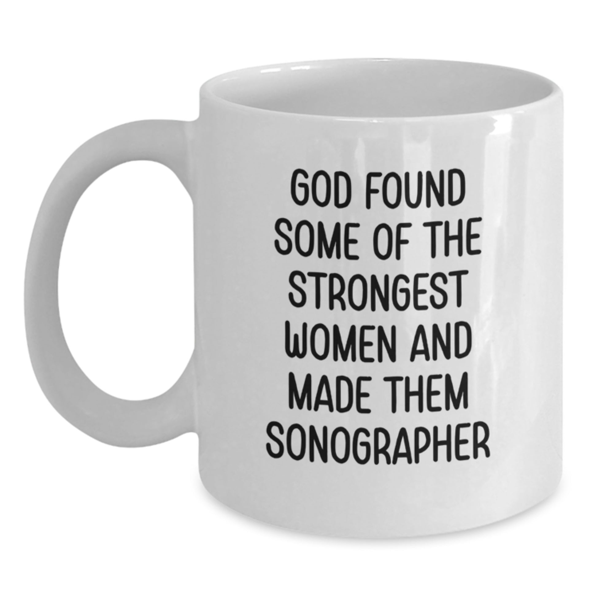 Funny Sonographer Gifts from Friends for Women, White Coffee Mug for Christmas Unique Gifts - Main