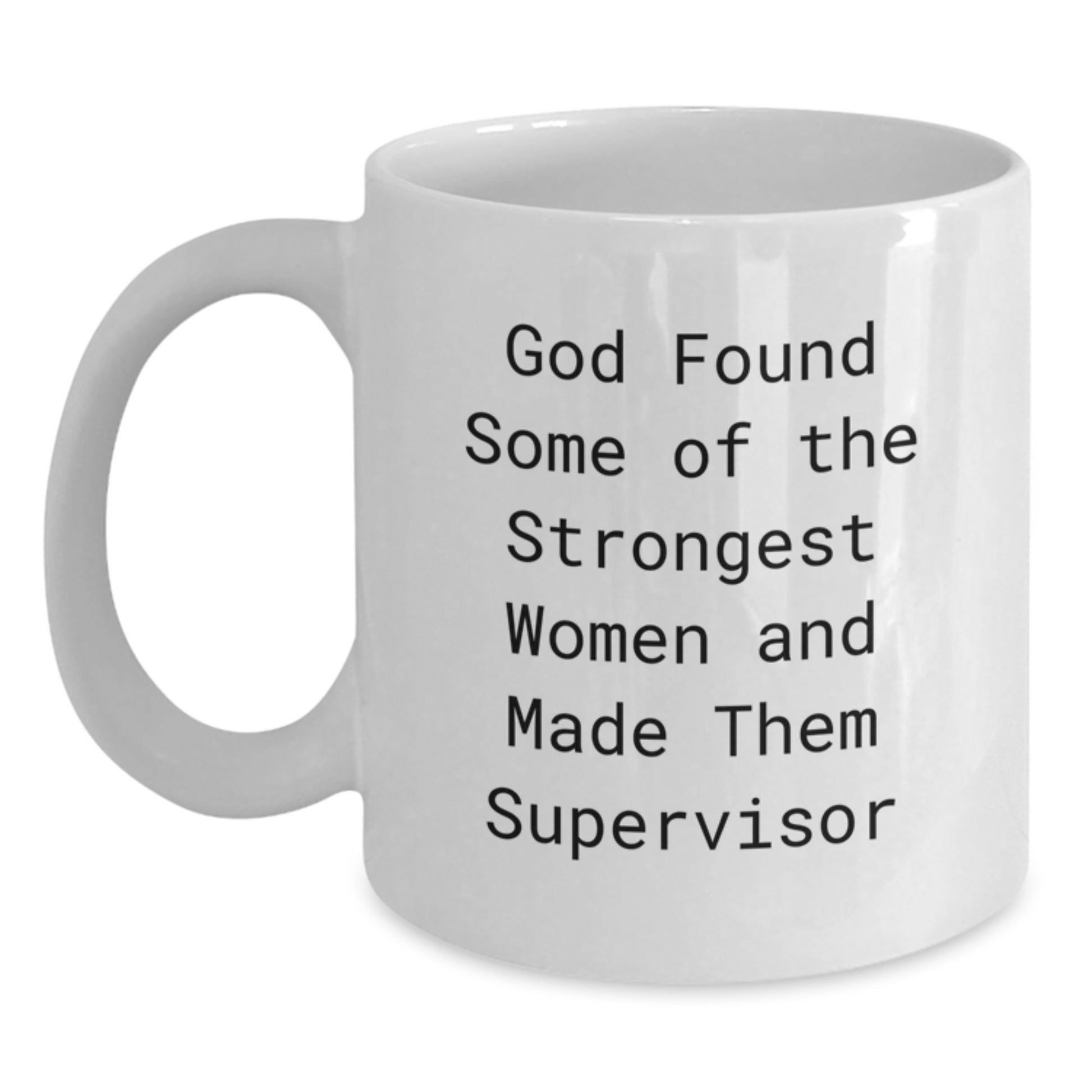 Funny Supervisor Gifts from Men to Women White Coffee Mugs for Christmas Unique Presents - Main