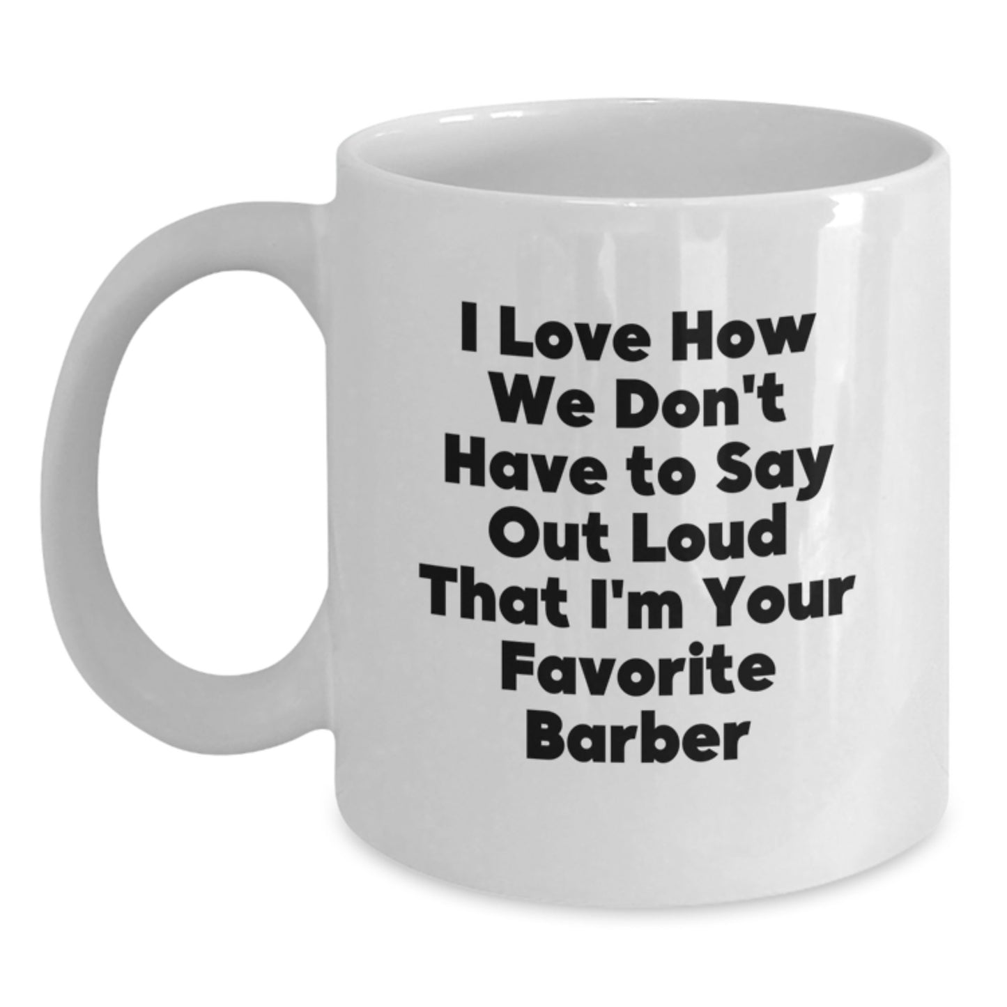 Funny Barber Gifts for Men, Unique Birthday Unique Gifts from Friends to Favorite Barber, White Coffee Mug - Main
