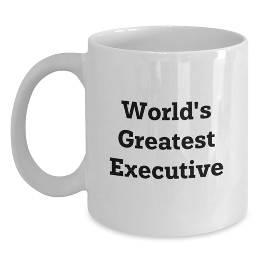 Funny Executive White Coffee Mugs for Dad Gifts from Family on Father's Day Unique Executive - Main