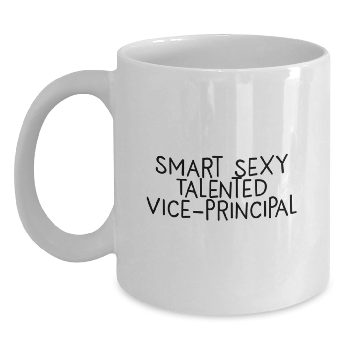 Funny Vice-principal Gifts for Men - Smart Sexy Talented Vice-principal White Coffee Mug, Birthday Unique Gifts from Friends - Main