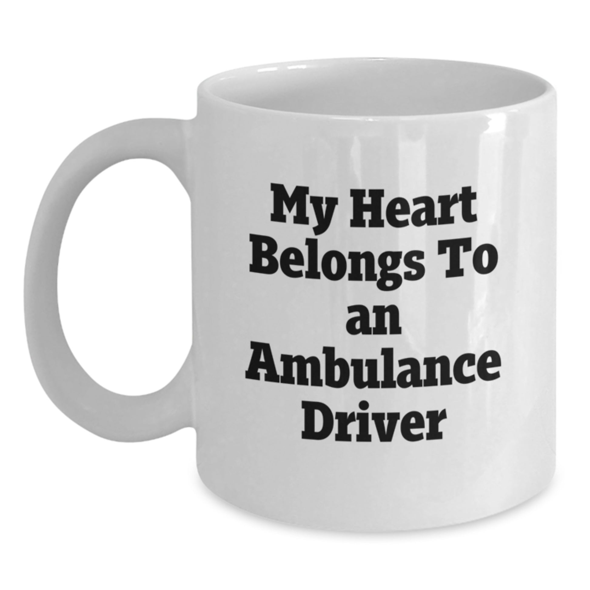 Funny Ambulance Driver Gifts from Friends, White Coffee Mug for Ambulance Driver, Christmas Unique Gifts for Ambulance Driver Men - Main