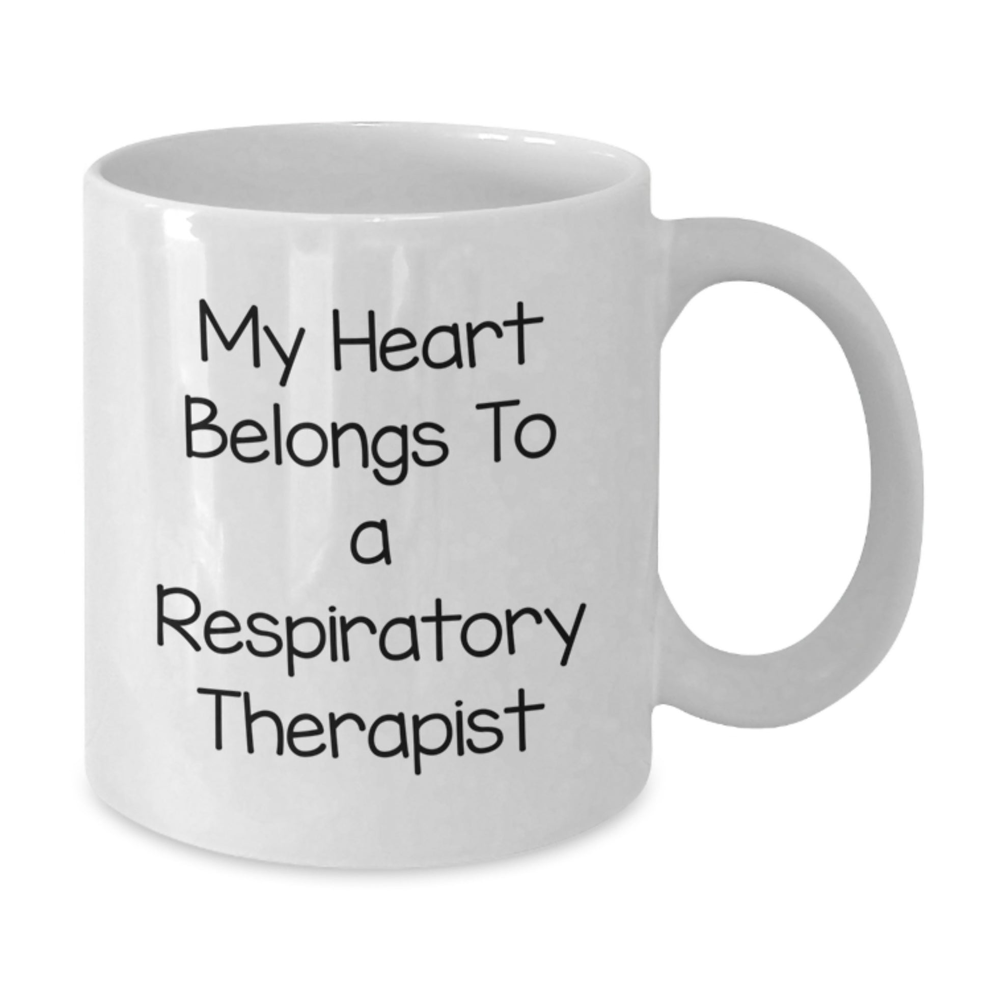 Funny Heart Belongs To A Respiratory Therapist Gifts for Christmas - White Coffee Mug - Additional