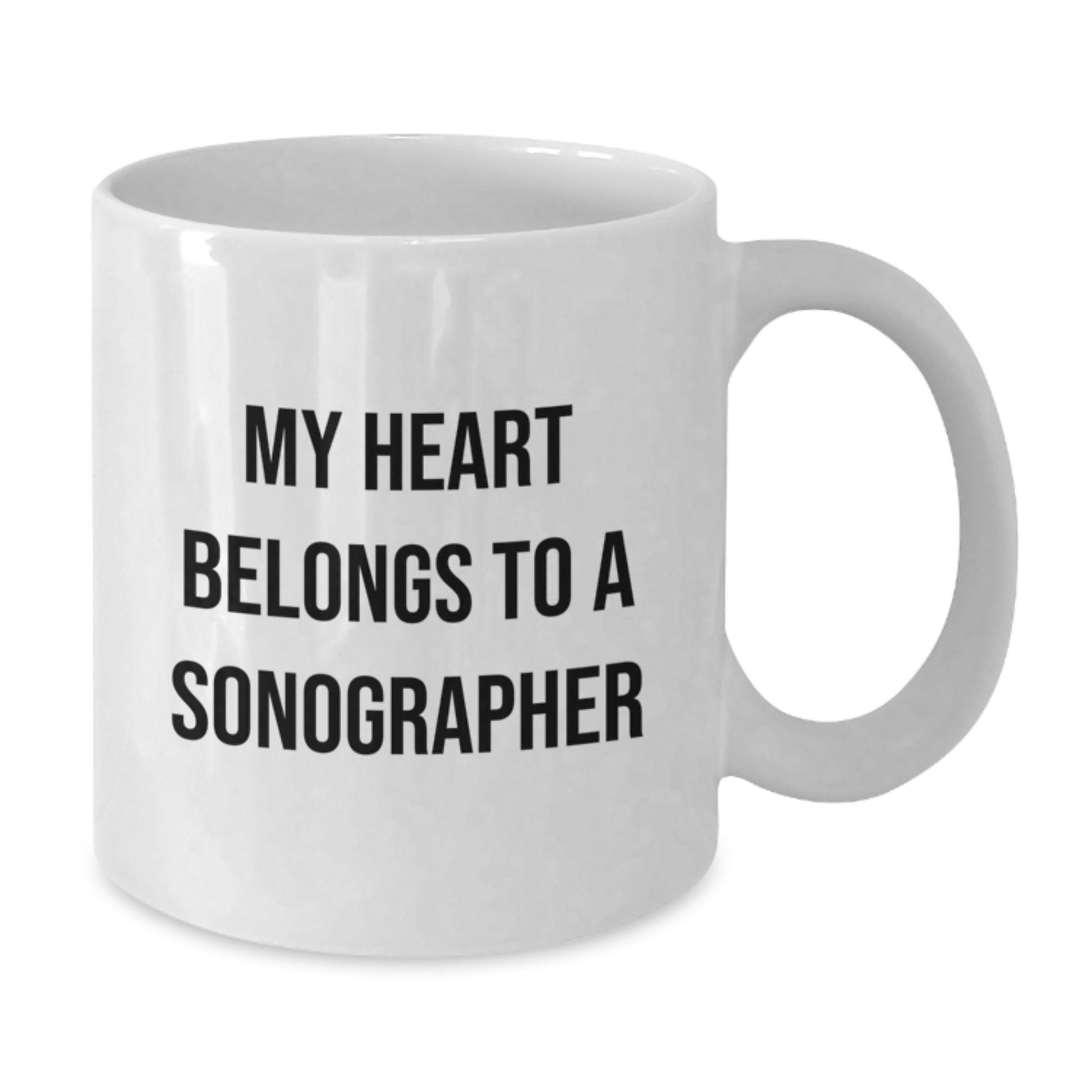Funny Sonographer Gifts from Men to Women or Friends, White Coffee Mug for Christmas Unique Presents from Family to Sonographer - Additional