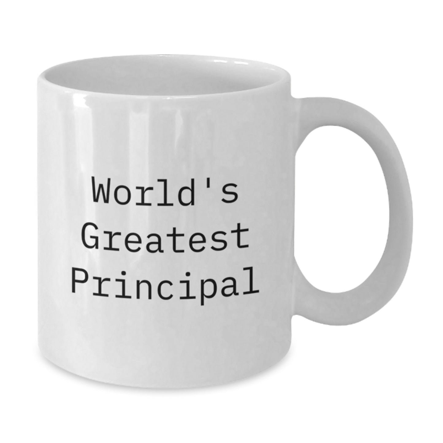 Funny Principal Gifts for Men, Gifts from Family, White Coffee Mug for World's Greatest Principal, Unique Mother's Day Unique Gifts - Additional