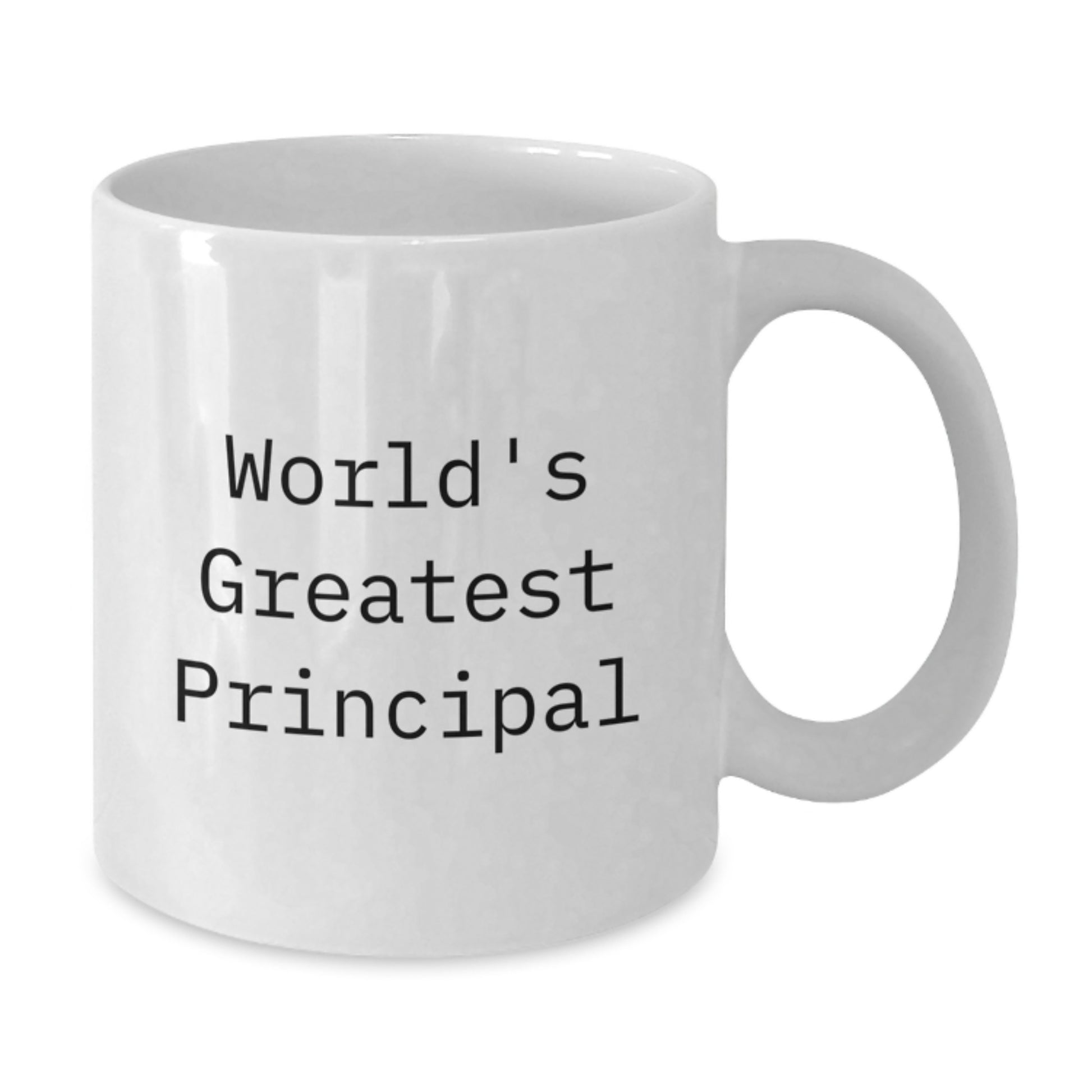 Funny Principal Gifts for Men, Gifts from Family, White Coffee Mug for World's Greatest Principal, Unique Mother's Day Unique Gifts - Additional